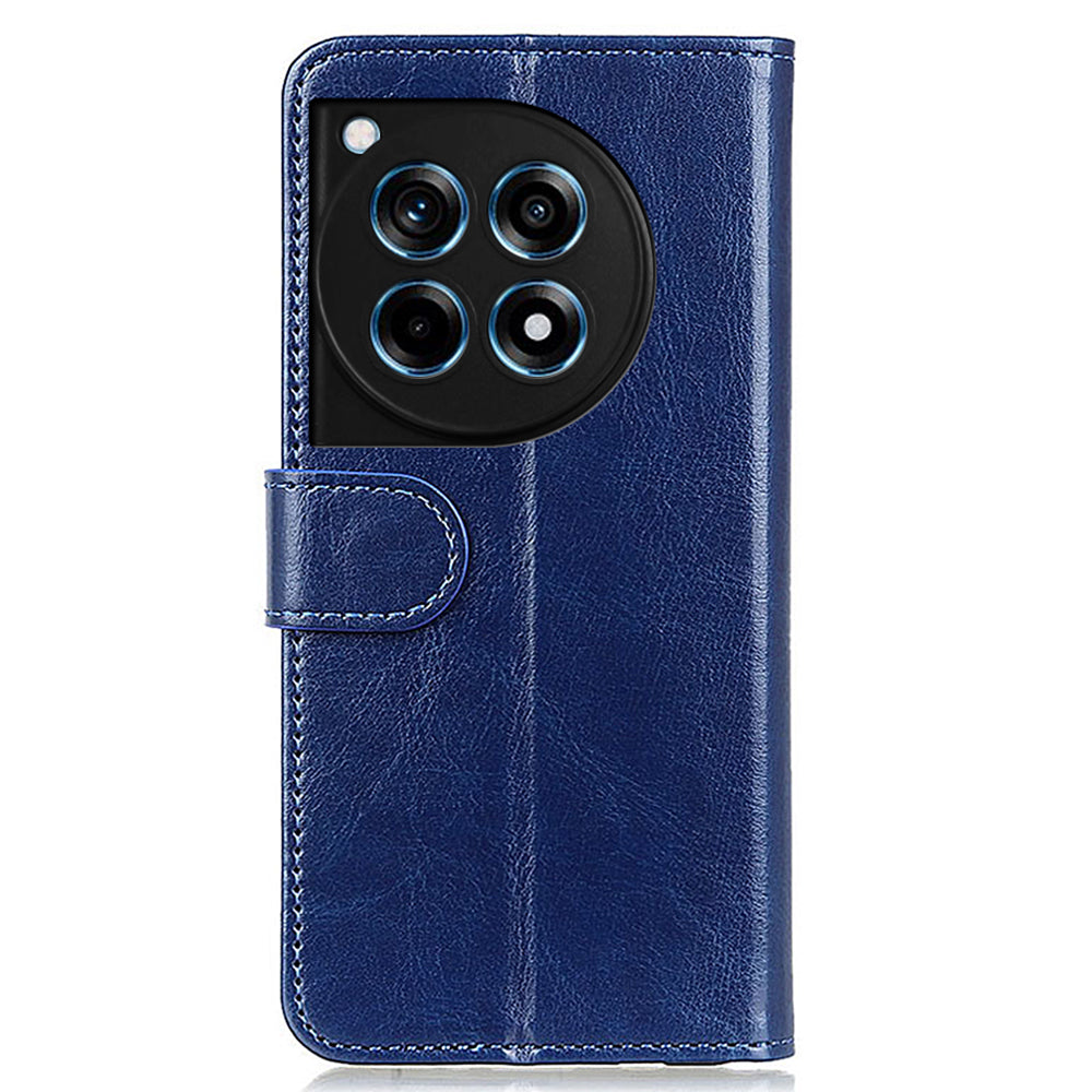 For OnePlus Ace 3 5G / 12R 5G Wallet Case Crazy Horse Texture Phone Leather Cover For OnePlus Ace 3 5G / 12R 5G Wallet Case Crazy Horse Texture Phone Leather Cover